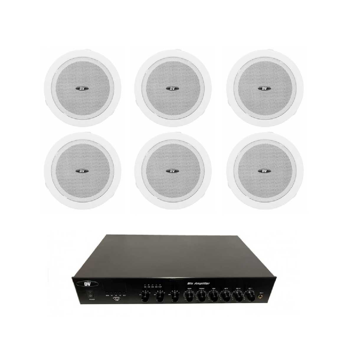 Комплект звуку DV audio LA60686 для приміщення до 120 м.кв.