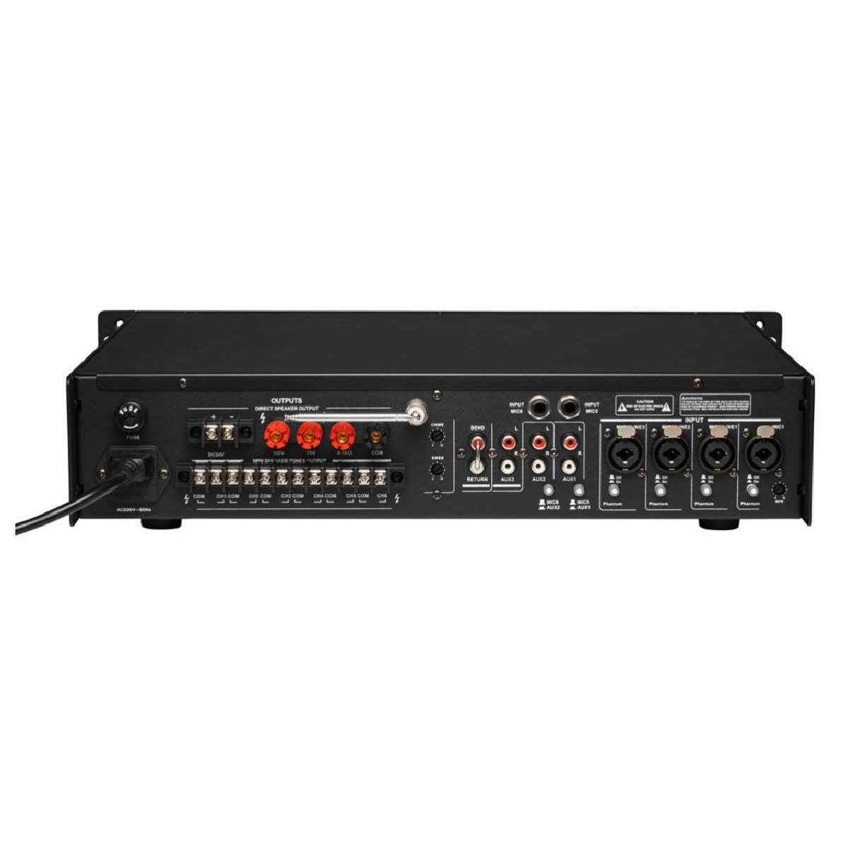 Трансляційний мікшер-підсилювач із USB DV audio SA-120.6P