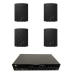Комплект звуку DV audio LA604PB5B для приміщення до 80 м.кв