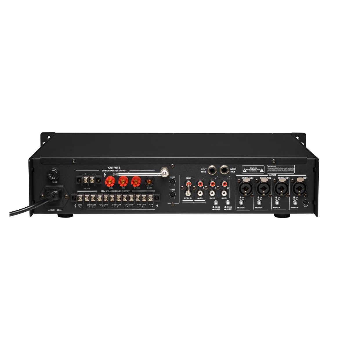 Трансляційний мікшер-підсилювач із USB DV audio SA-250.6P