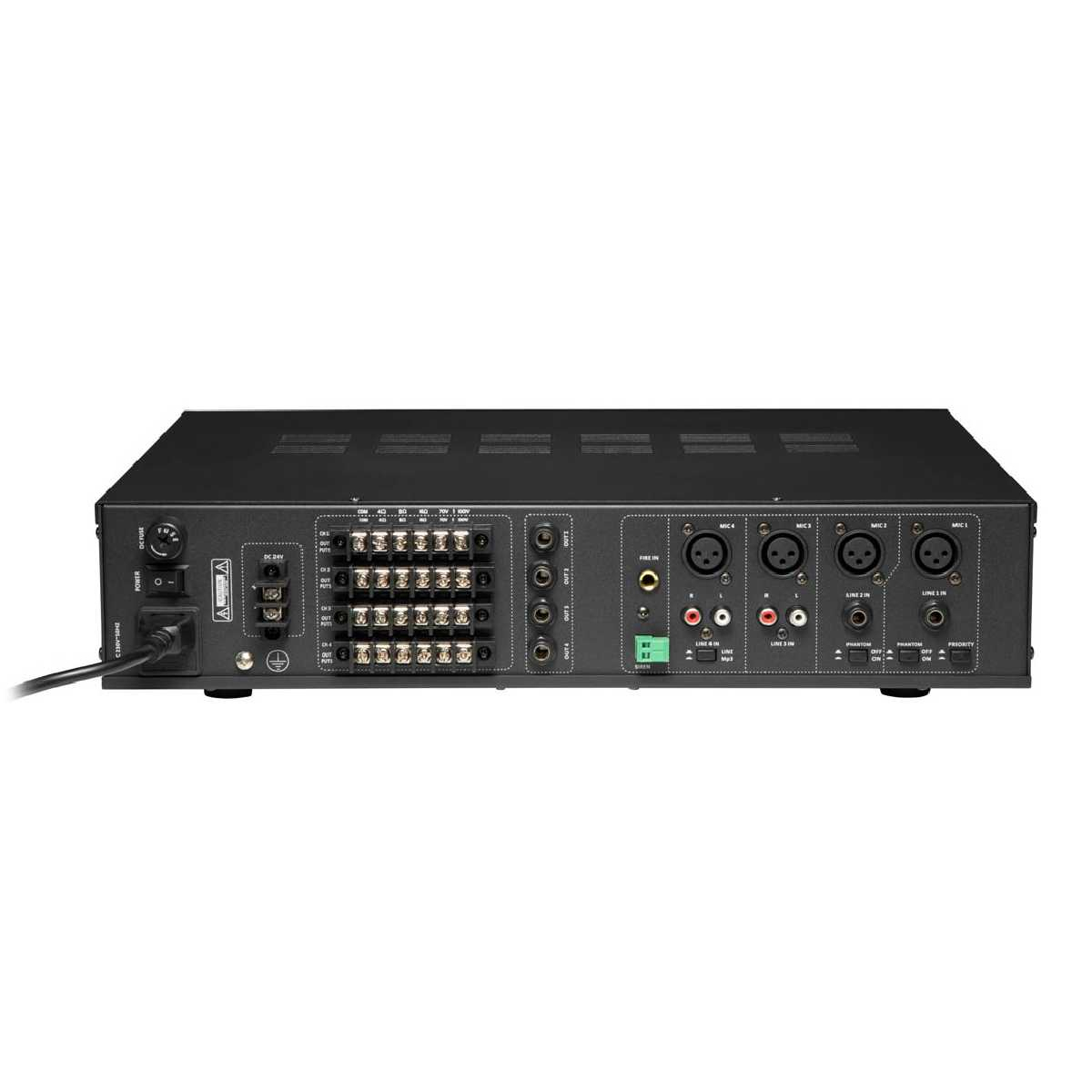 Трансляційний матричний мікшер-підсилювач із USB DV audio MA-4060