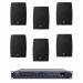 Комплект звука DV audio LA1206PB5B для помещения до 160 м.кв. + Автоматизированный модуль Воздушная тревога GSM + Минута молчания