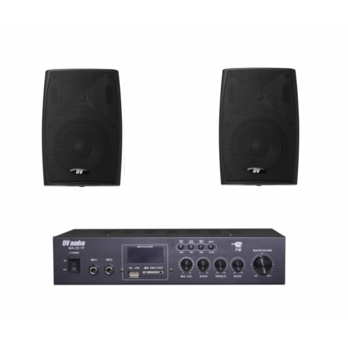 Комплект звуку DV audio MA301P2PB5B для приміщення до 60м.кв.