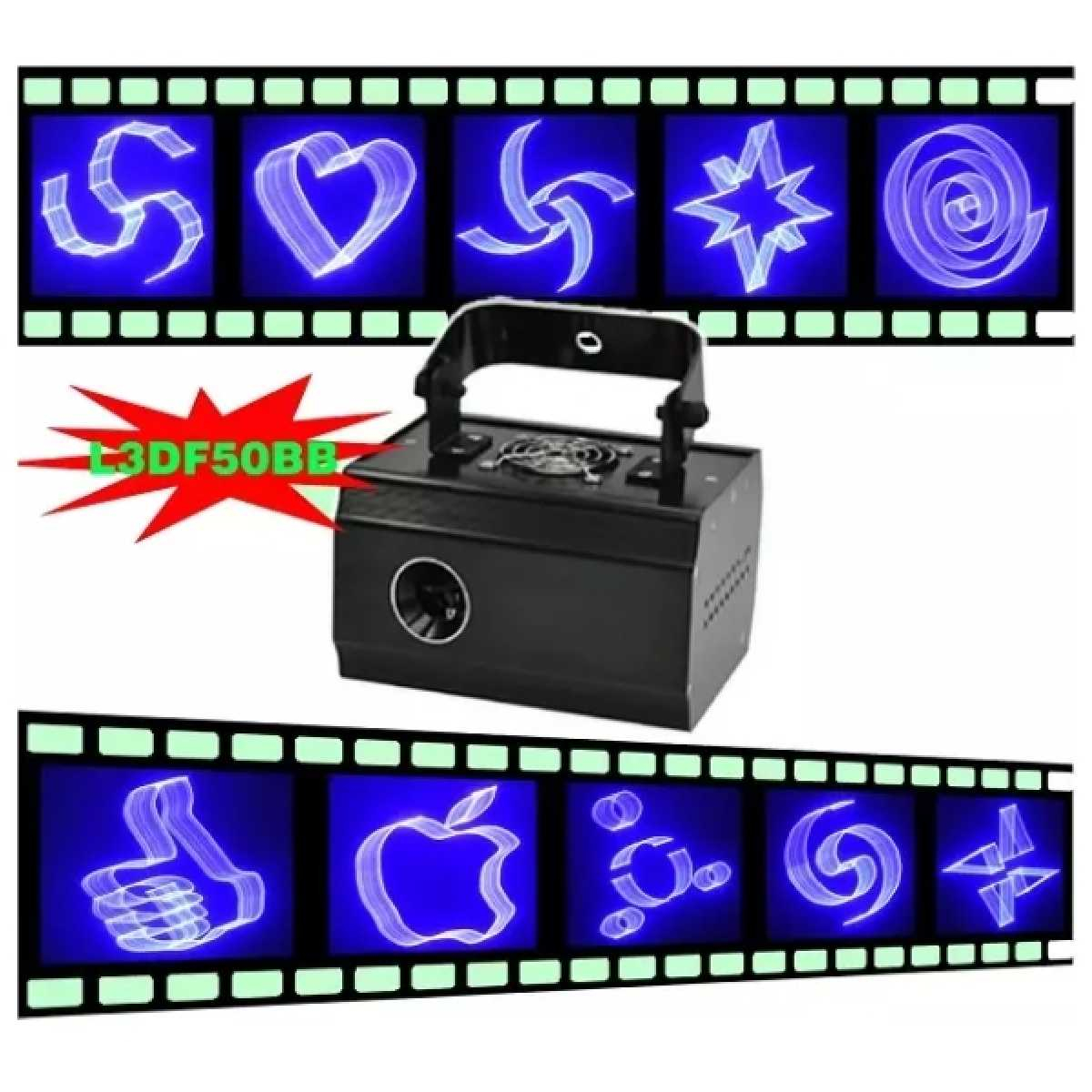 Лазер LanLing L3DF50BB 150mW Blue Mini 3D Light