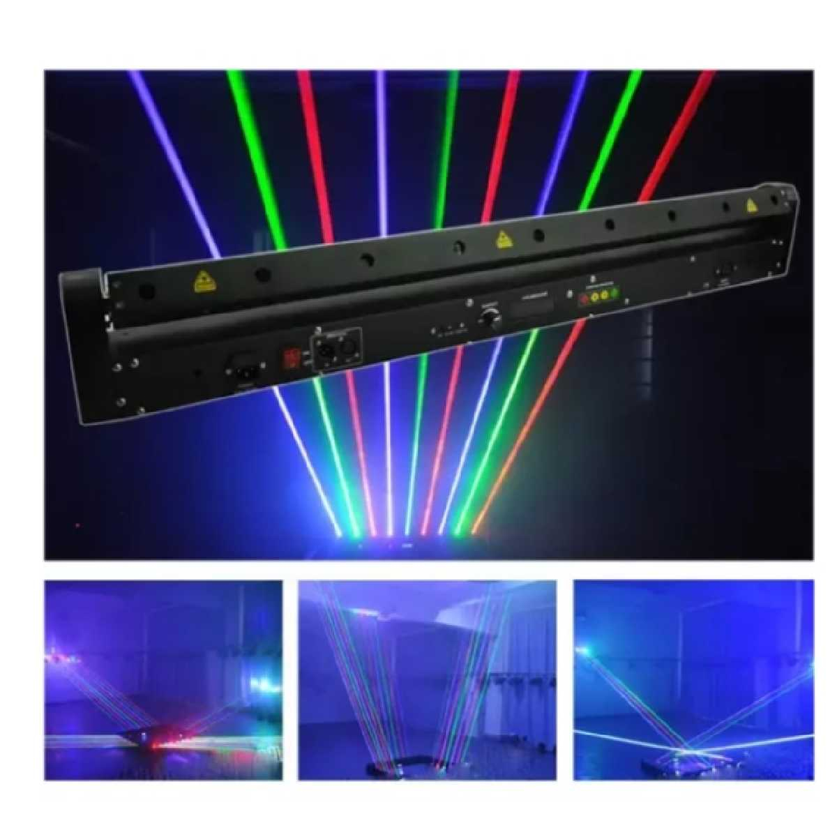 Лазер анімаційний LanLing LNH90RGB RGB Moving Head Fat Beam Laser Curtain