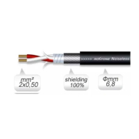 Кабель мікрофонний Roxtone MC022, 2х0.5 кв. мм, вн. діаметр 6.8 мм, 100 м