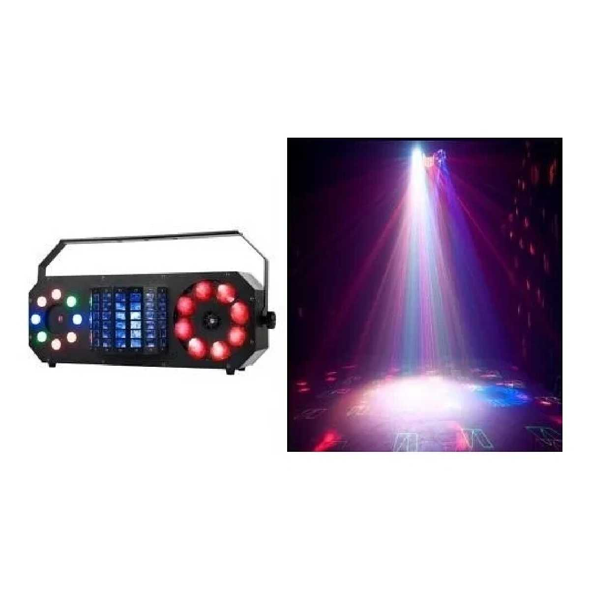 Світловий LED прилад New Light VS-86 GOBO, MOONFLOWER, STROBE/CHASE and LASER