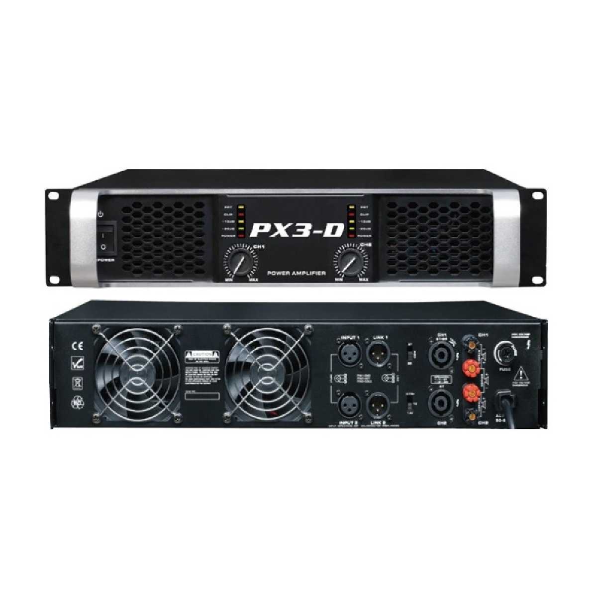 Підсилювач потужності Emiter PX4-D, 400W*2 при 8Ом