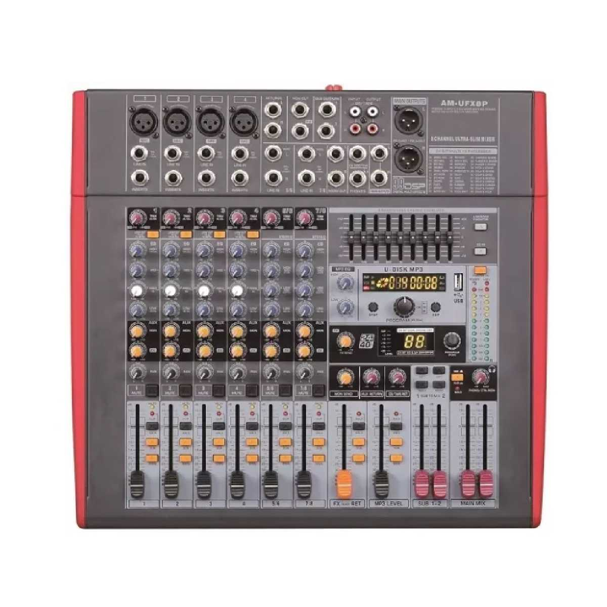 Активний пульт мікшерний Emiter-S AM-UFX8P, 2x450Вт