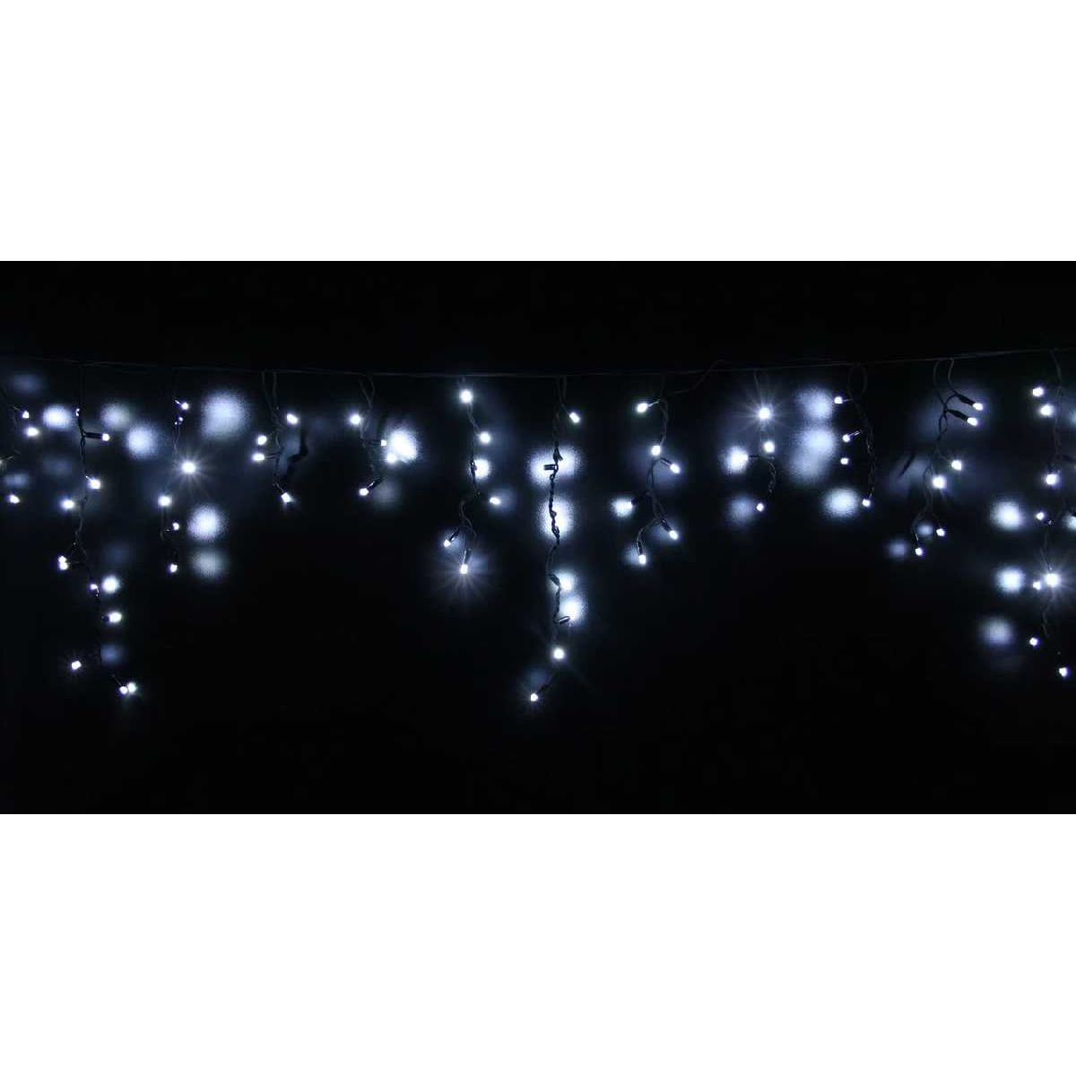 Гірлянда вулична бахрома STLS 120LED 230V 2x0,9m мерехтить 120LED білий холодний IP44 EN