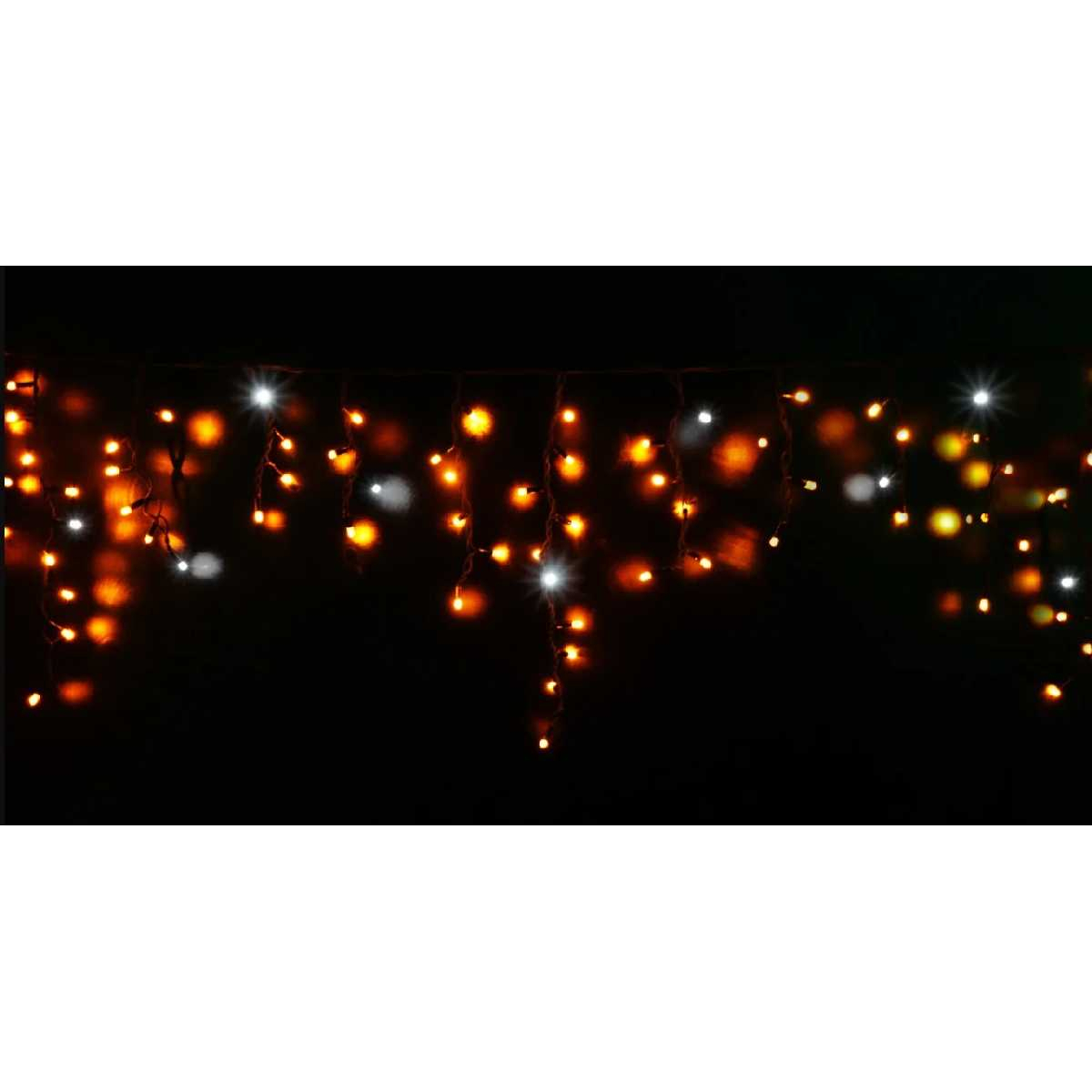 Гірлянда вулична бахрома STLS 90LED 230V 2x0,5m мерехтить 9LED жовтий IP44 EN