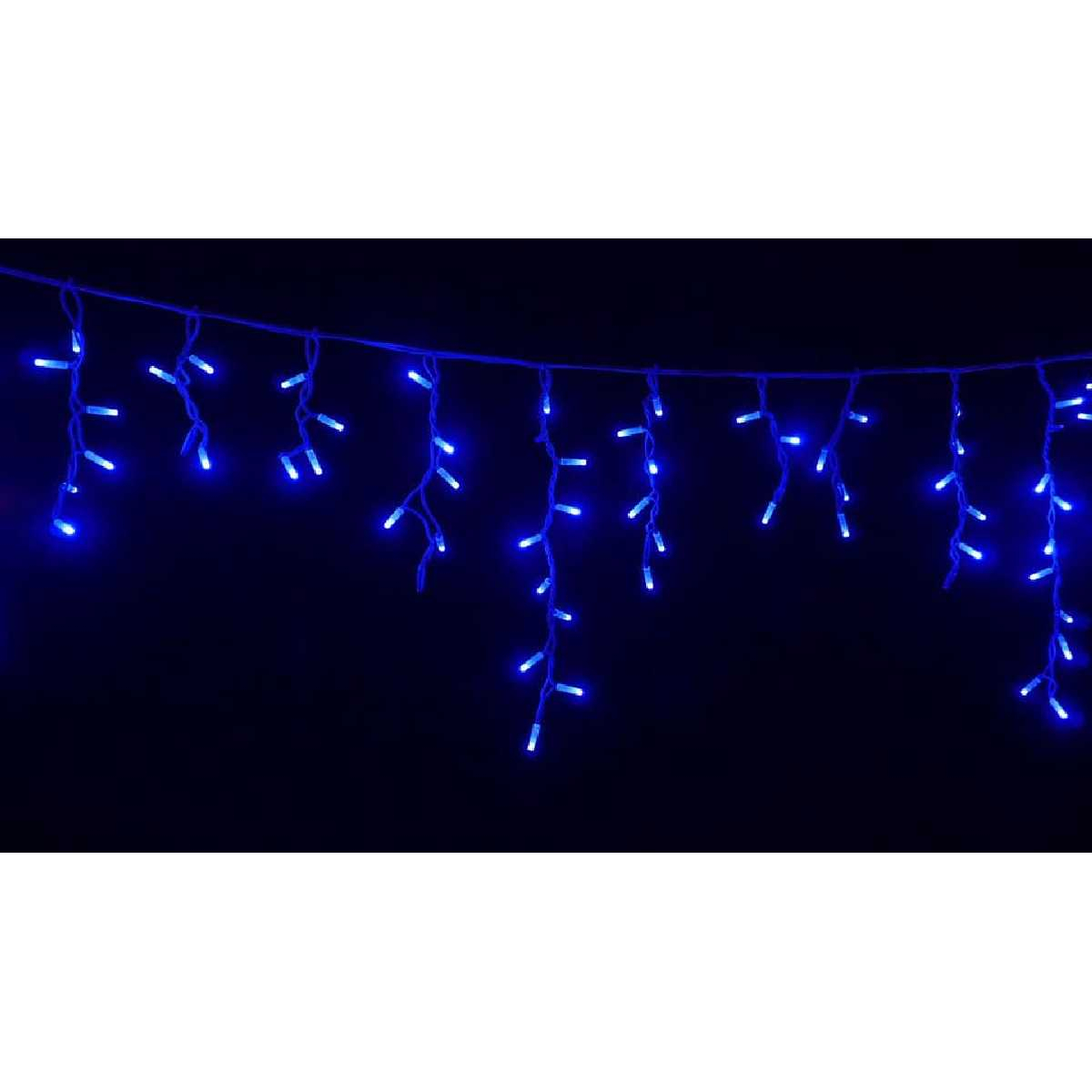 Гірлянда вулична бахрома STLS 90LED 230V 2x0,5m мерехтять всі 90LED синій IP44 EN