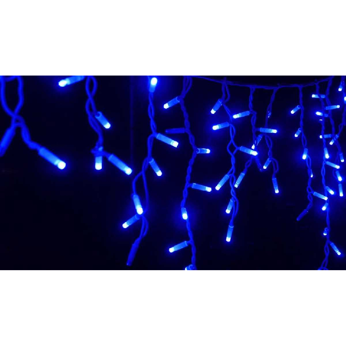 Гірлянда вулична бахрома STLS 90LED 230V 2x0,5m мерехтить 9LED синій IP44 EN
