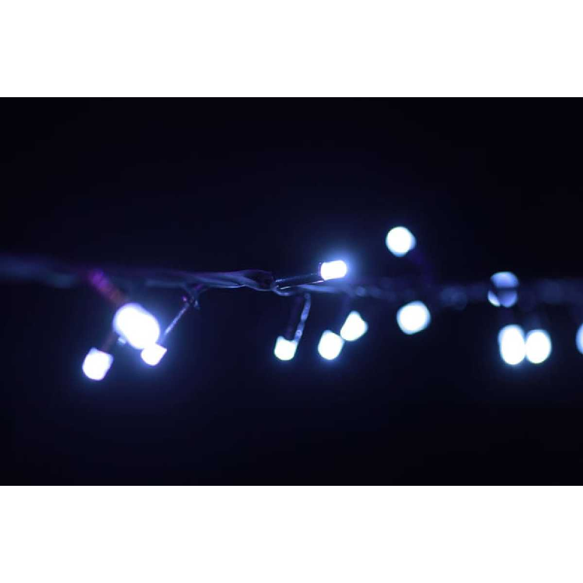 Гірлянда вулична STLS нитка 100LED 10m 230V Static білий холодний/чорний IP44 EN