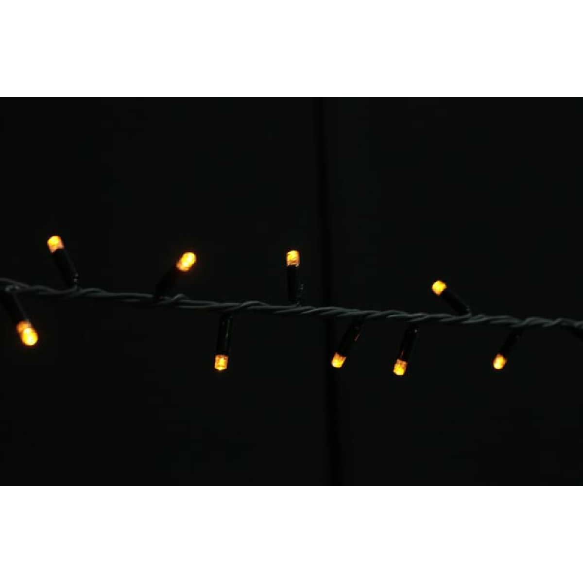 Гірлянда вулична STLS нитка 200LED 10m 230V Static жовтий/чорний IP44 EN