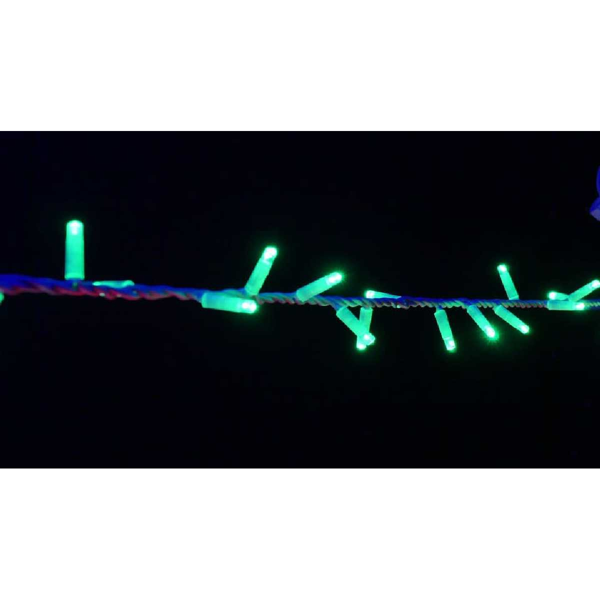 Гірлянда вулична STLS нитка 200LED 10m 230V Static зелений/чорний IP44 EN