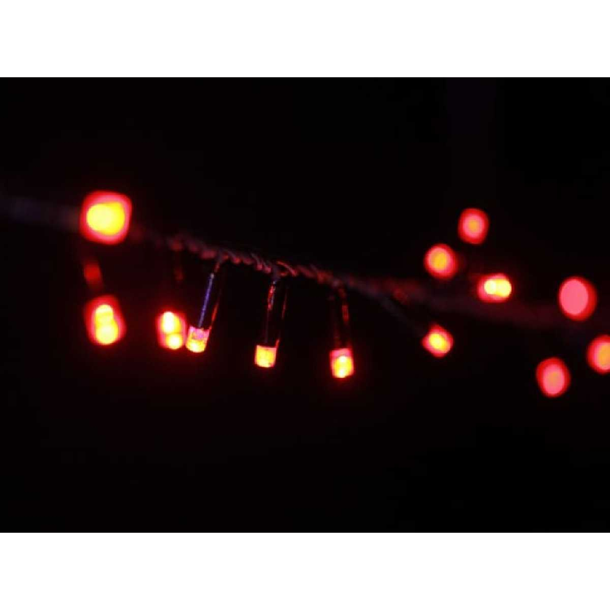 Гірлянда вулична STLS нитка 200LED 10m 230V Static червоний/чорний IP44 EN