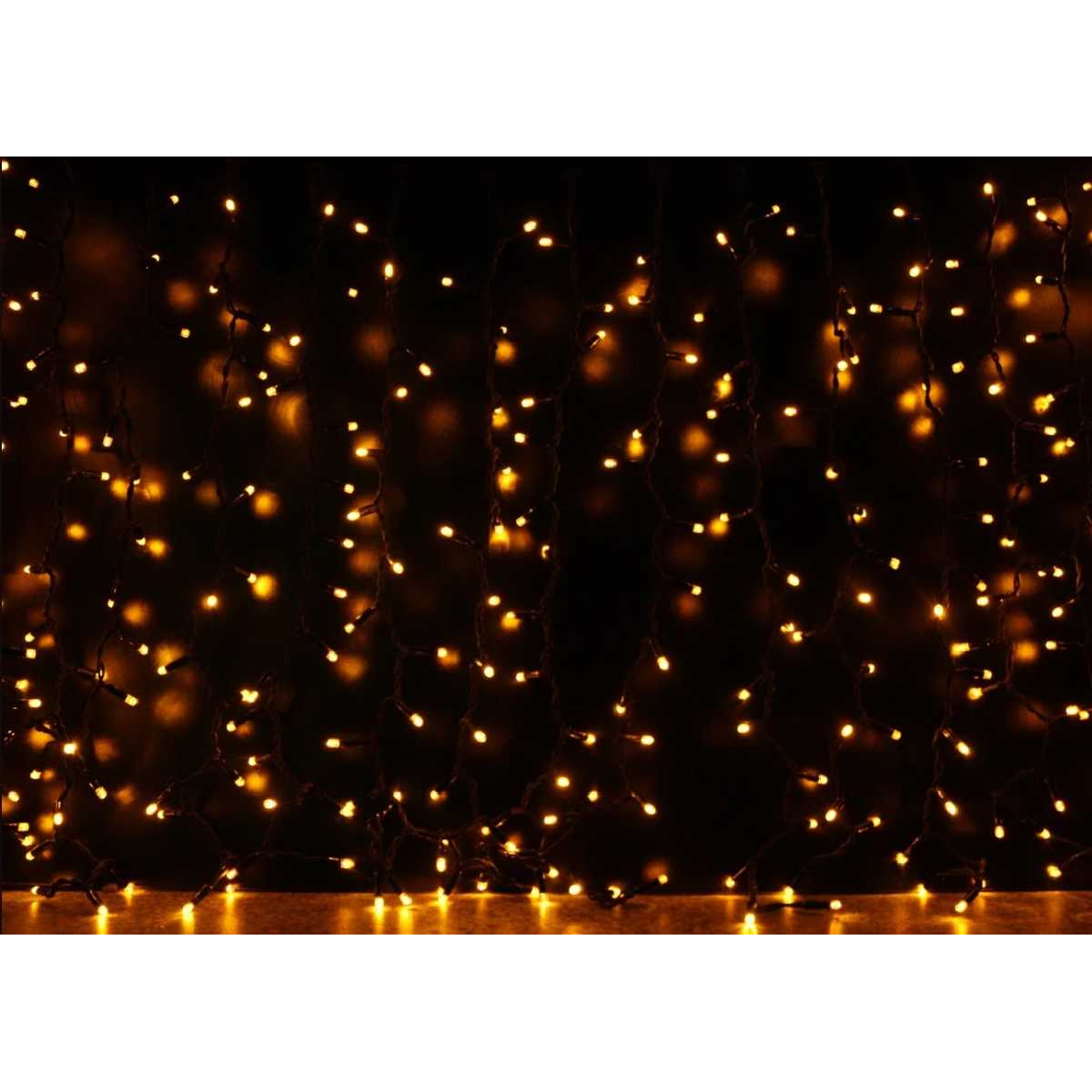 Гірлянда вулична STLS штора 912LED 2x3m 230V жовтий/чорний IP44 EN