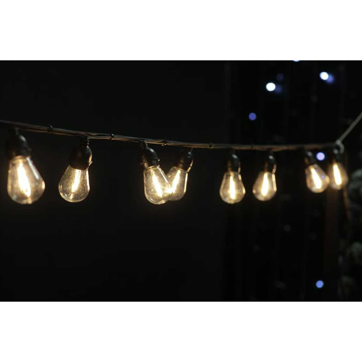 Світлодіодна ретро-гірлянда лампочки STLS Filament Bulb String 2м 20 ламп білий теплий