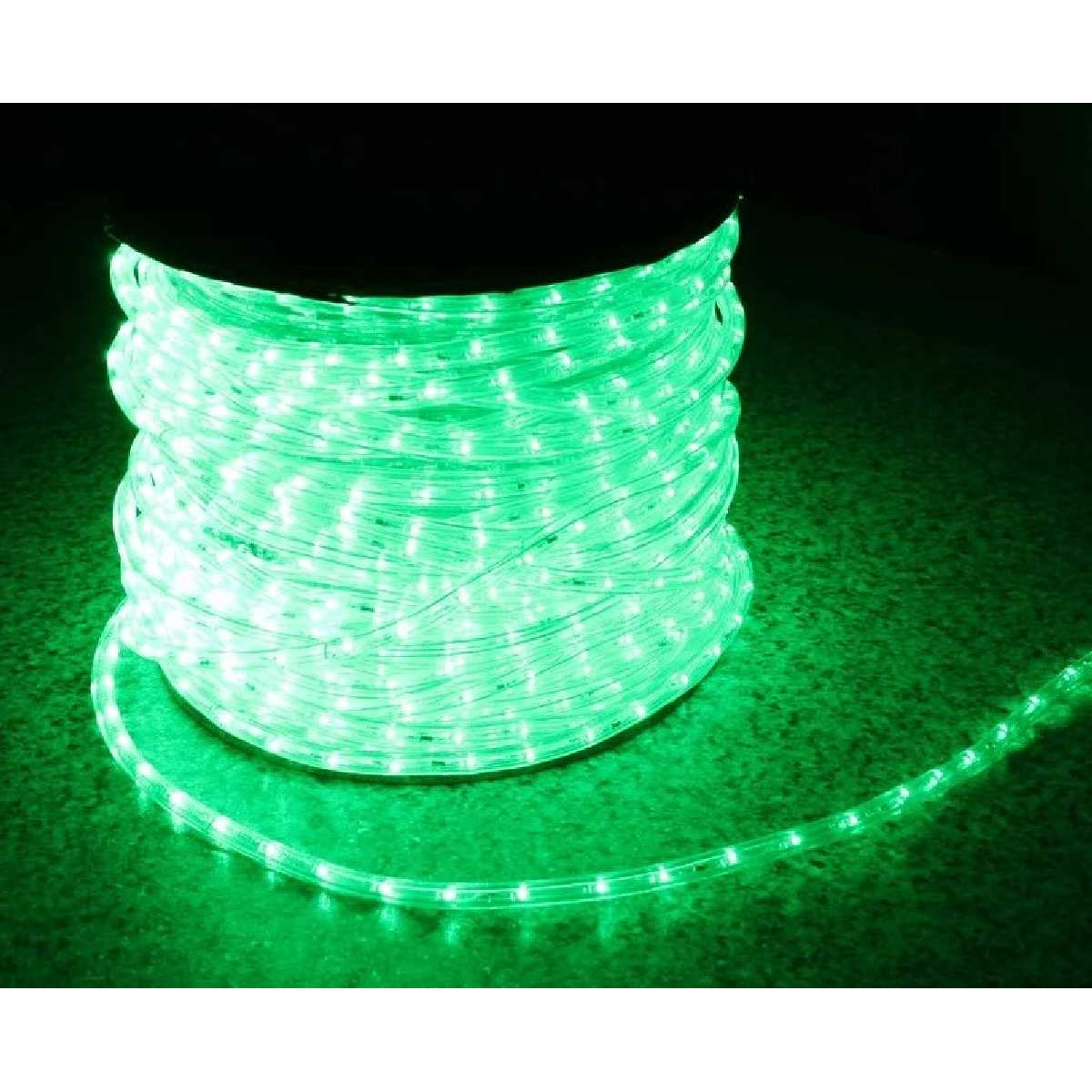 Вулична світлодіодна стрічка STLS Led Duralight 2-х жильна 240V. d=12мм. 2.77см 36 діодів/м.100м/Колір зелений