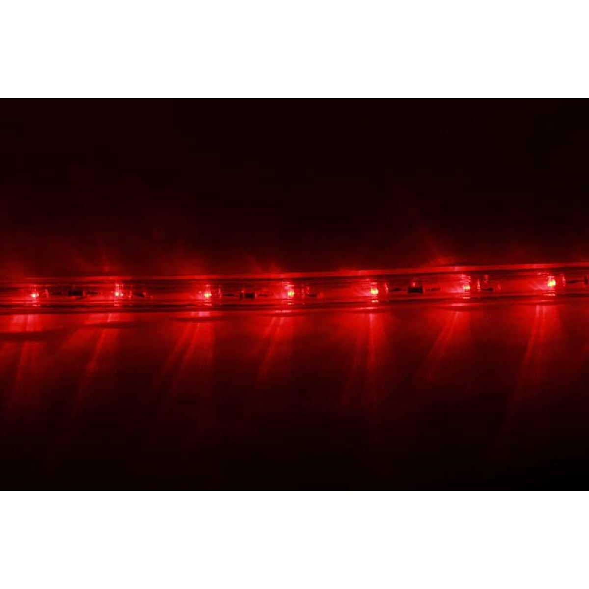 Вулична світлодіодна стрічка STLS Led Duralight 2-х жильна 240V. d=10мм. 2.77см 36 діодів/м.100м/Колір червоний