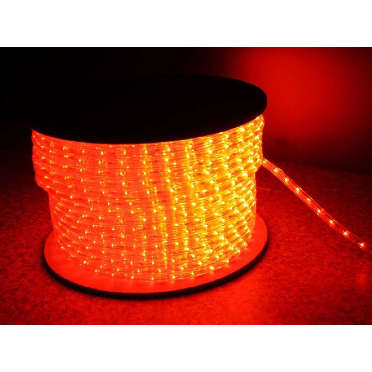 Вулична світлодіодна стрічка STLS Led Duralight 2-х жильна 240V. d=10мм. 2.77см 36 діодів/м.100м/Колір червоний