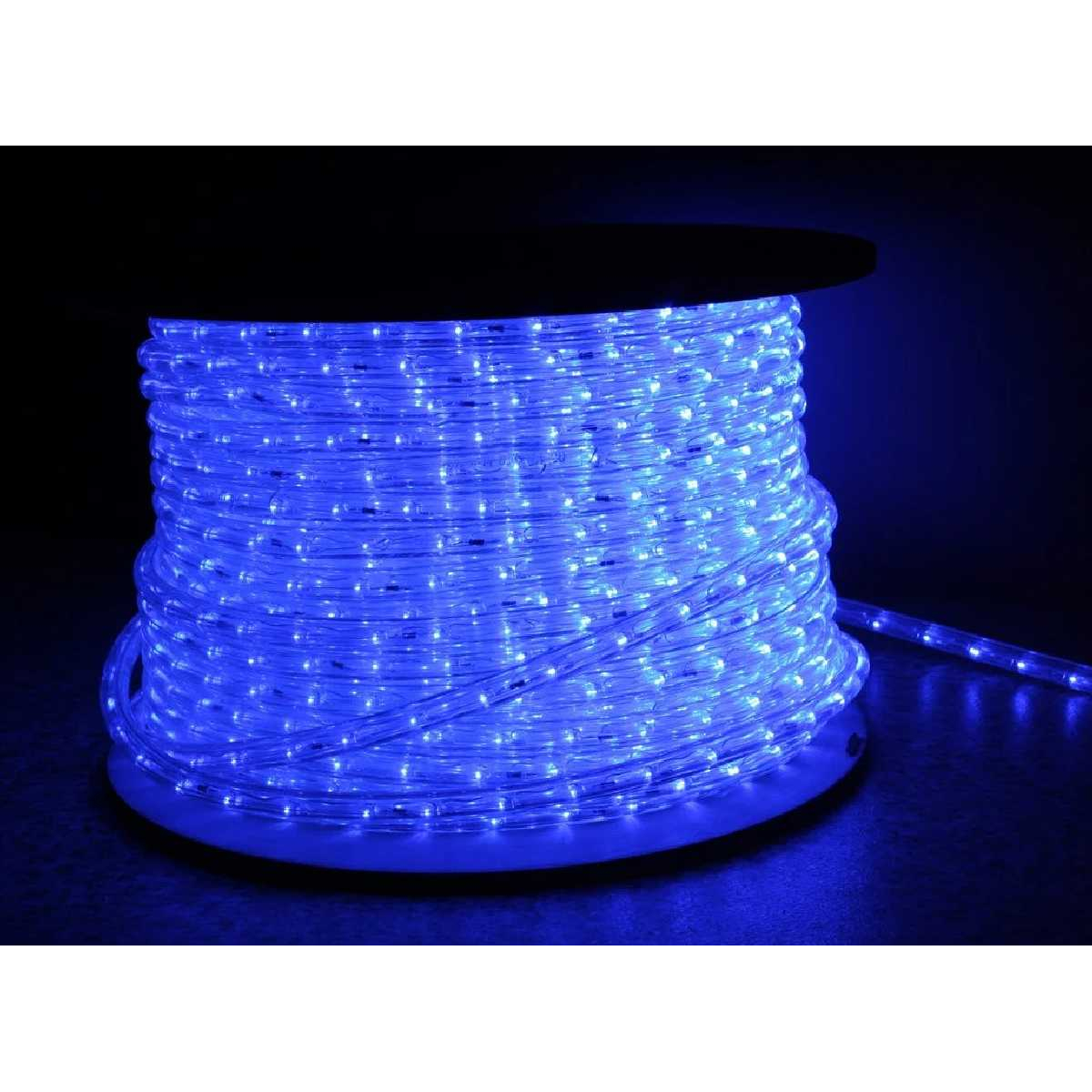 Вулична світлодіодна стрічка STLS Led Duralight 2-х жильна 240V. d=12мм. 2.77см 36 діодів/м.100м/Колір синій