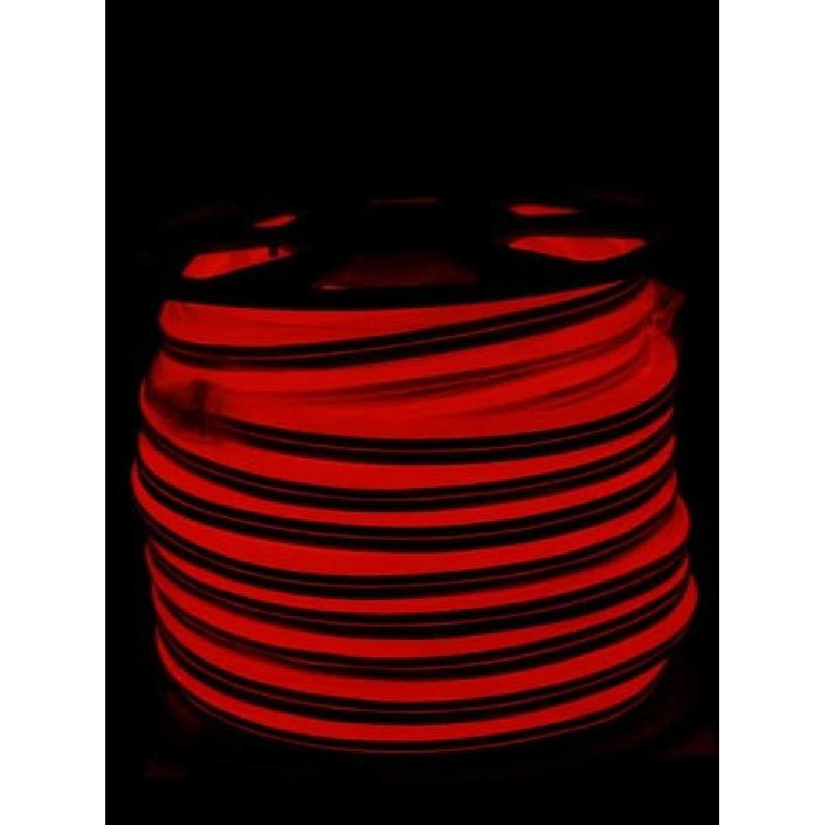 Вуличний світловий шнур STLS 220V SUPER SMD NEON FLEX 8*16мм, 92 LED/м.п., 50м/ кермо колір червоний