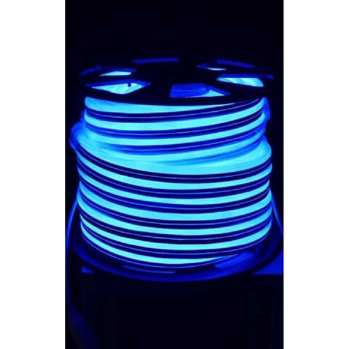 Вуличний світловий шнур STLS 220V SUPER SMD NEON FLEX 8*16мм, 92 LED/м.п., 50м/ рул колір синій