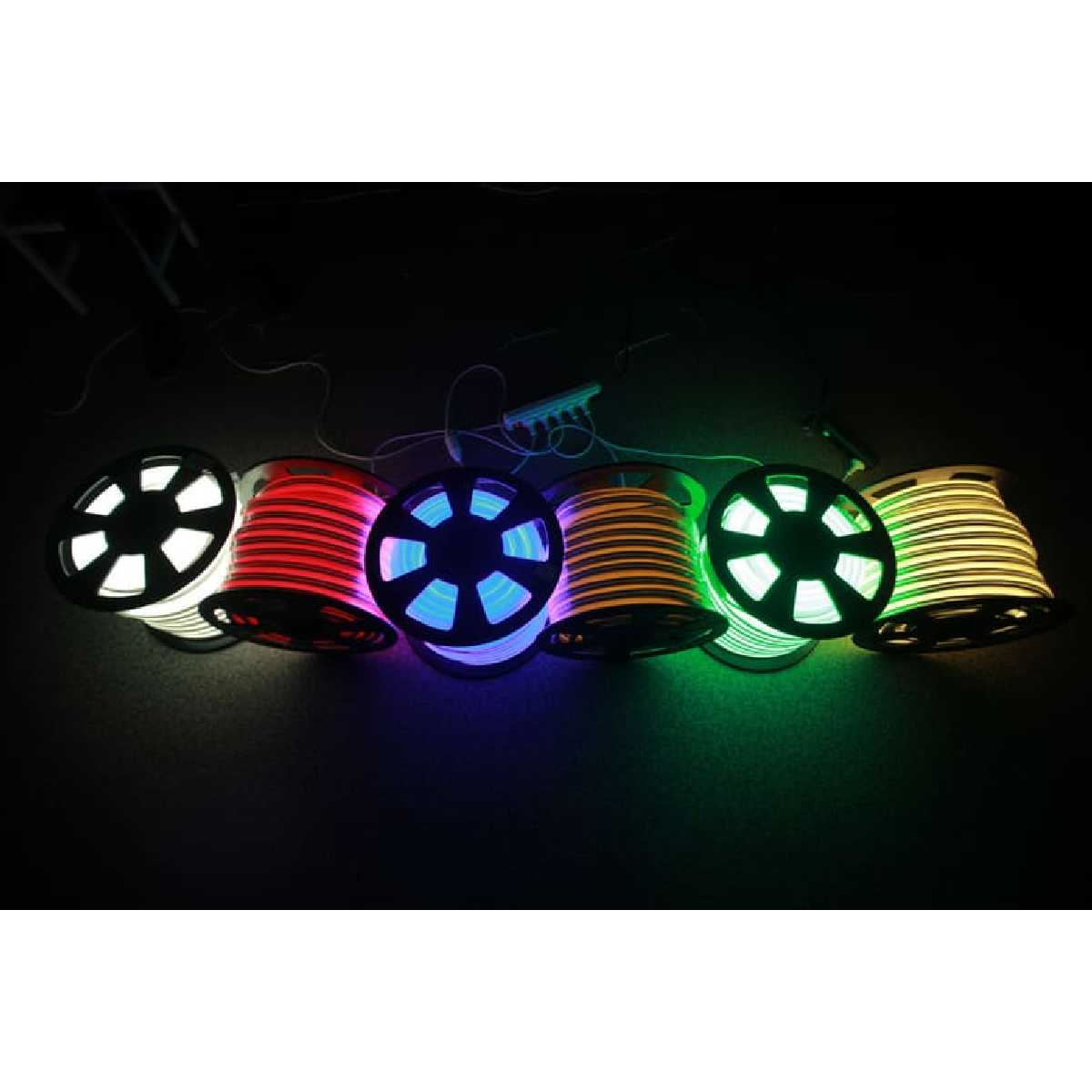 Вуличний світлодіодний шнур STLS Neon-Flex 15х26 мм 68LED/м.п. зовнішній колір RGB