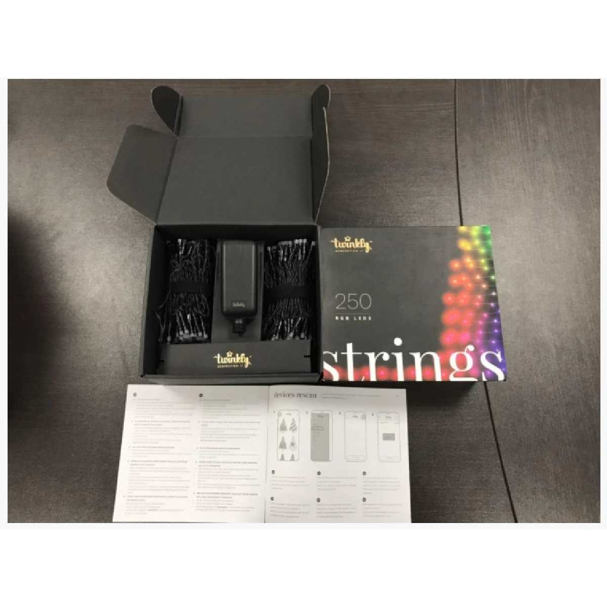 Smart гірлянда STLS Twinkly Strings 250 LEDs Multicolor RGB, Generation II