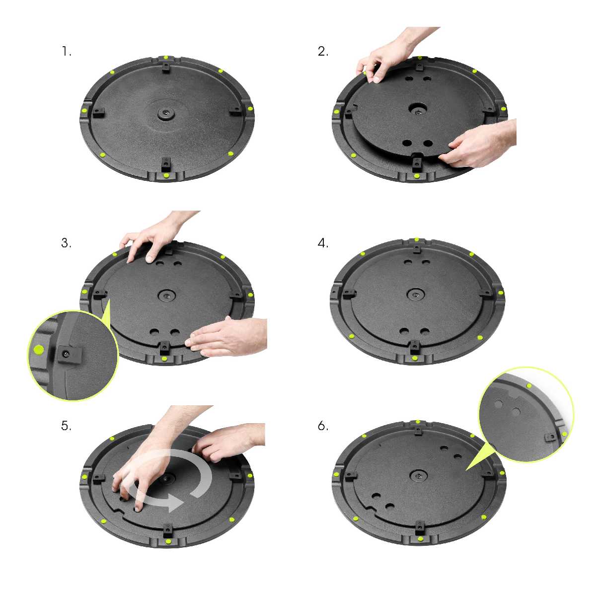 Подставка для колонок Gravity SSP WB SET 1 W стойка и блин