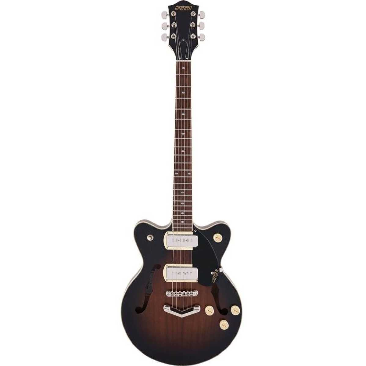 Напівакустична електрогітара GRETSCH G2655-P90 STREAMLINER CENTER BLOCK JR. DOUBLE-CUT P90 WITH V-STOPTAIL BROWNSTONE