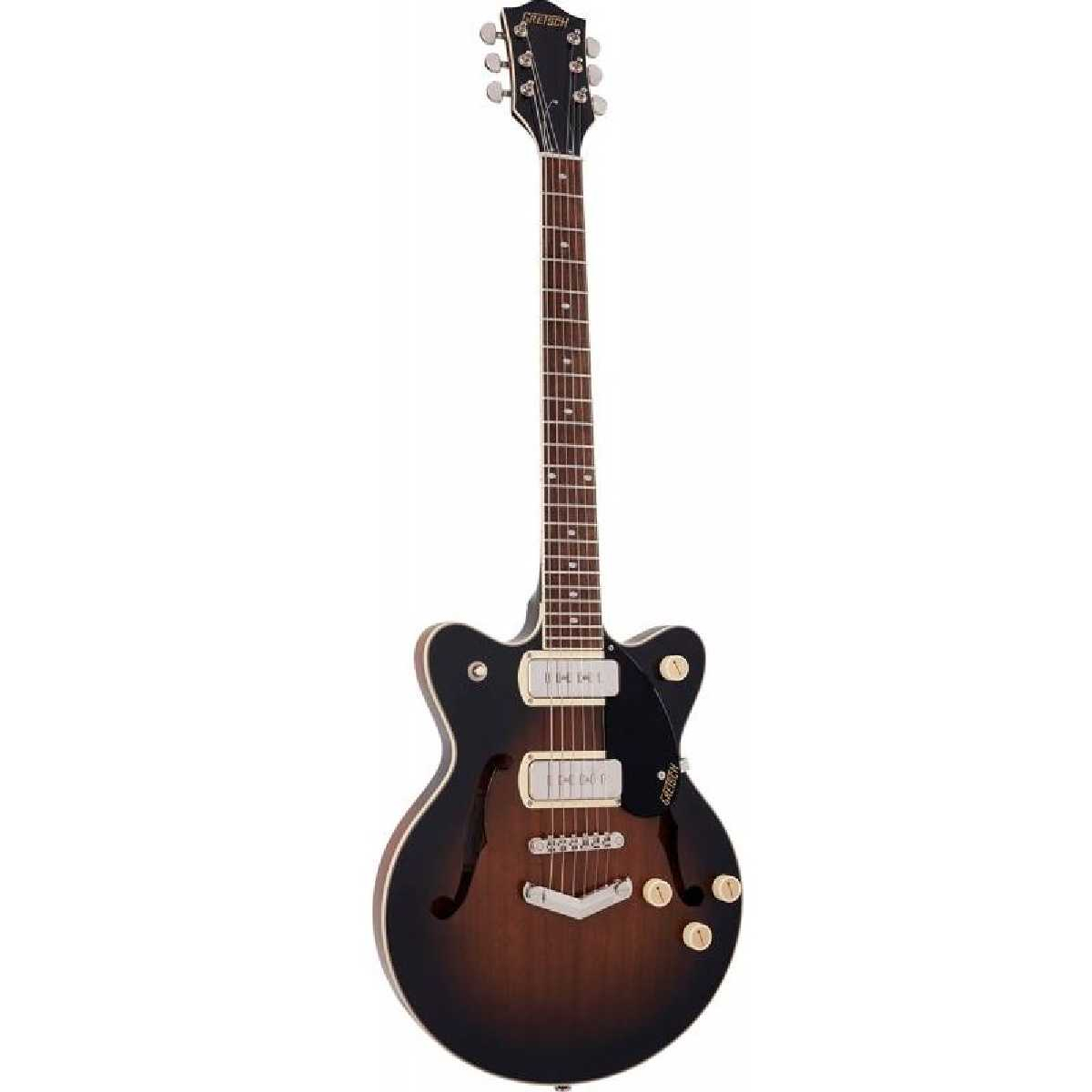 Напівакустична електрогітара GRETSCH G2655-P90 STREAMLINER CENTER BLOCK JR. DOUBLE-CUT P90 WITH V-STOPTAIL BROWNSTONE