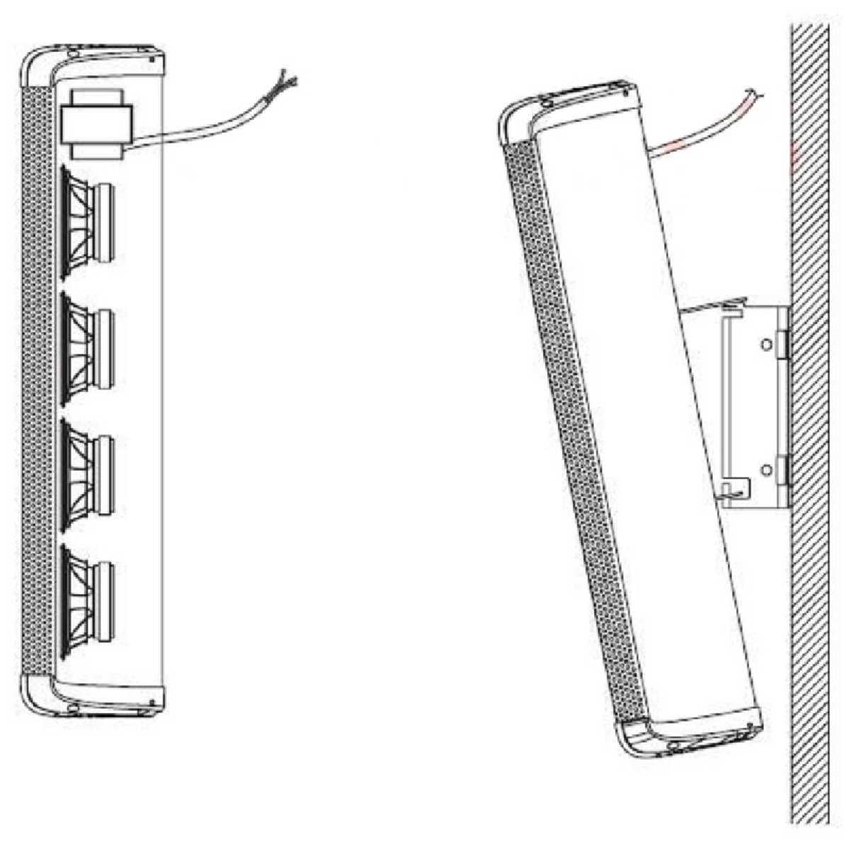 Настінна акустична система Inter-M CU-440FO