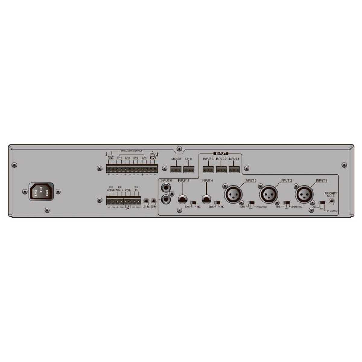 Підсилювач трансляційний Inter-M PA-600