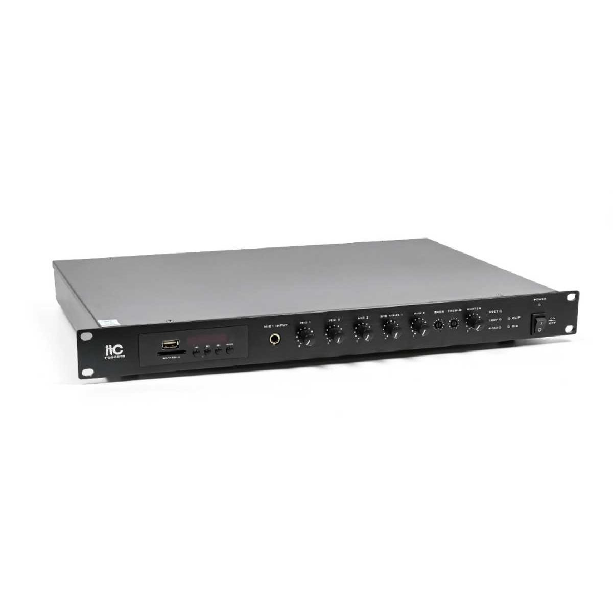 Мікшуючий підсилювач потужності ITC T-500DTB 500 Вт з USB/SD/TUNER