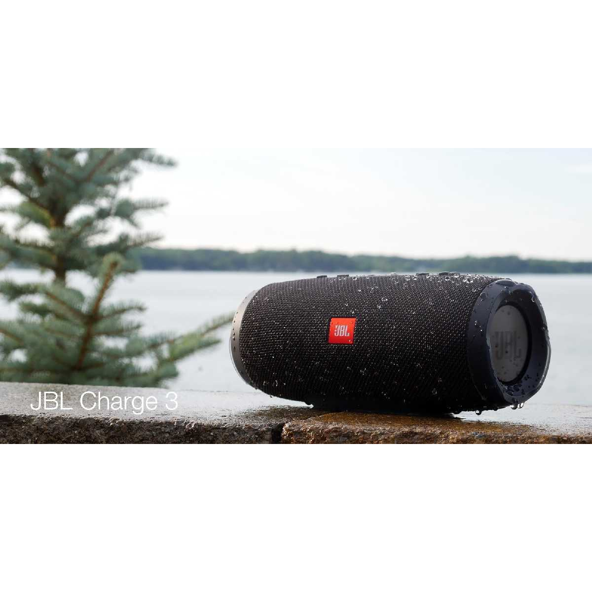 Портативна акустика JBL Charge 3 Black (JBLCHARGE3BLKEU)