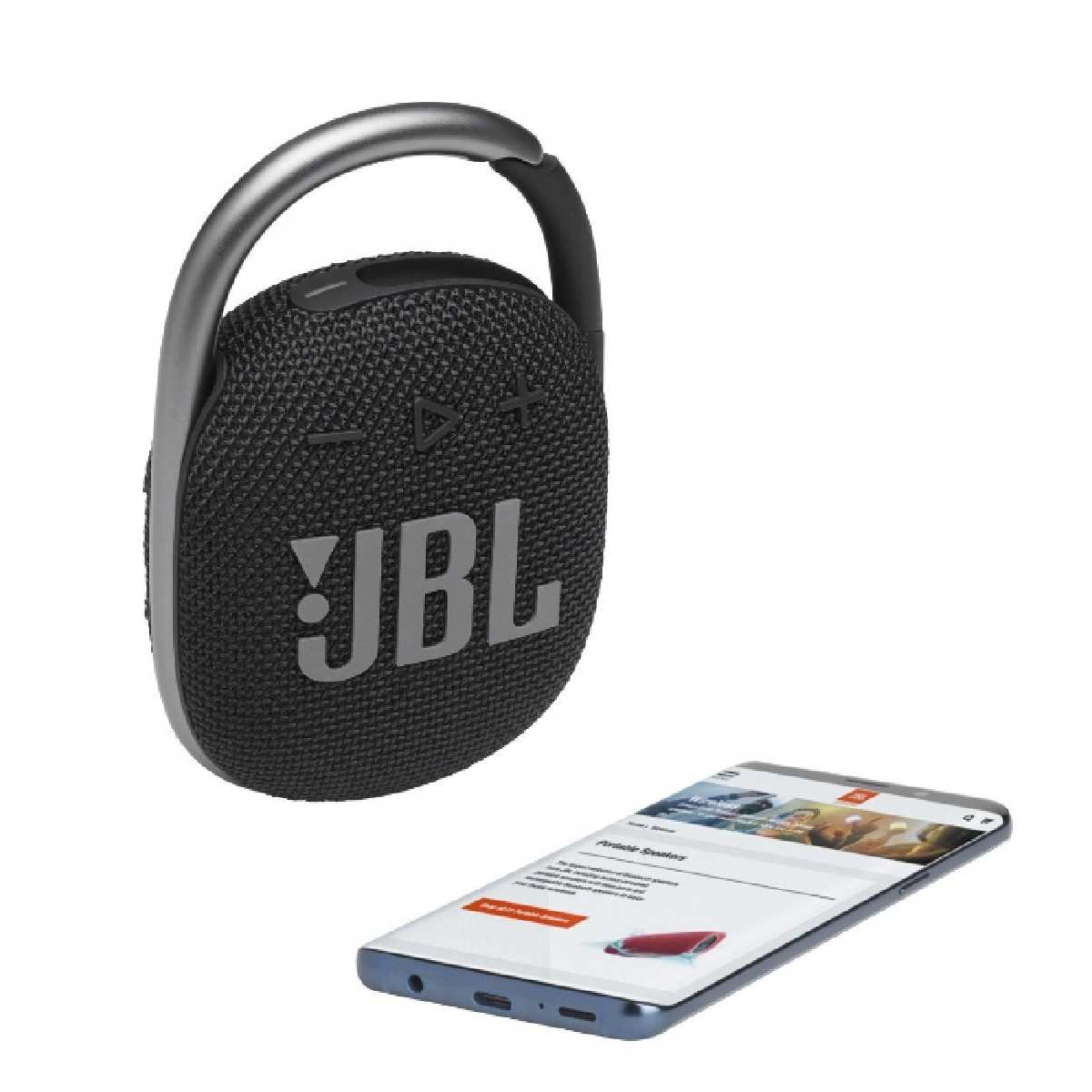 Портативна акустика JBL Clip 4 Black (JBLCLIP4BLK)