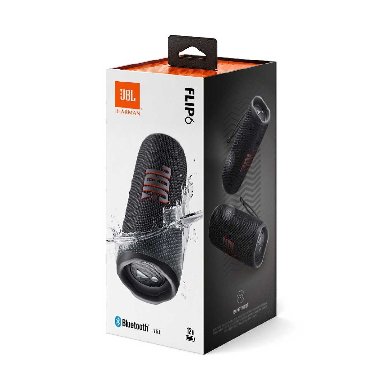 Портативна акустика JBL FLIP 6 BLKEU (JBLFLIP6BLKEU)