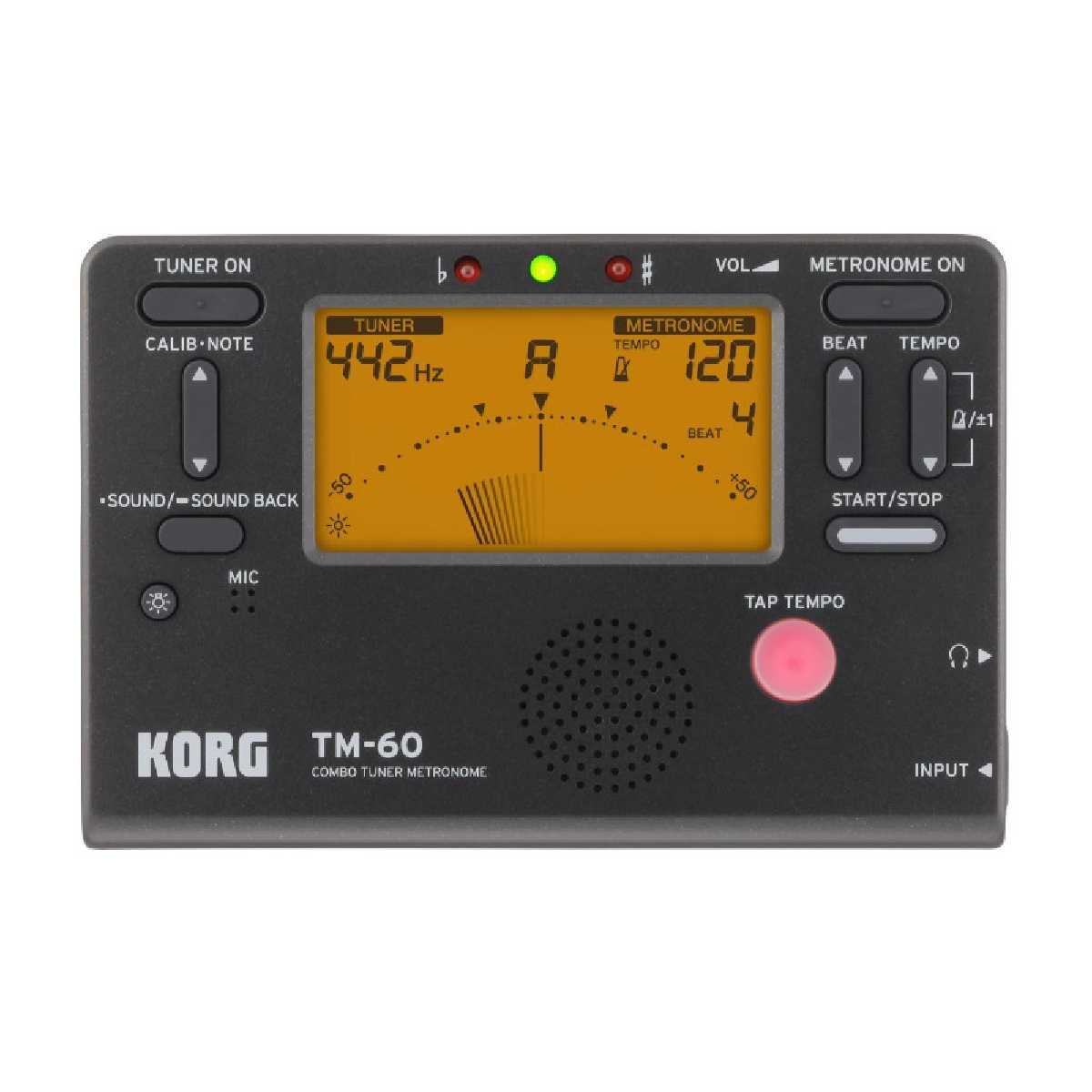 Тюнер-метроном KORG TM-60-BK