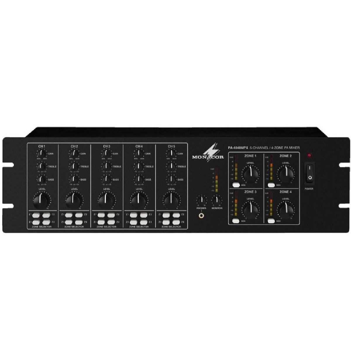 Мікшерний підсилювач Monacor PA-4040MPX