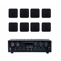 Акустический комплект Sky Sound SKW-4808VS Black, 4×80 Вт, 8 настенных колонок 2.5"