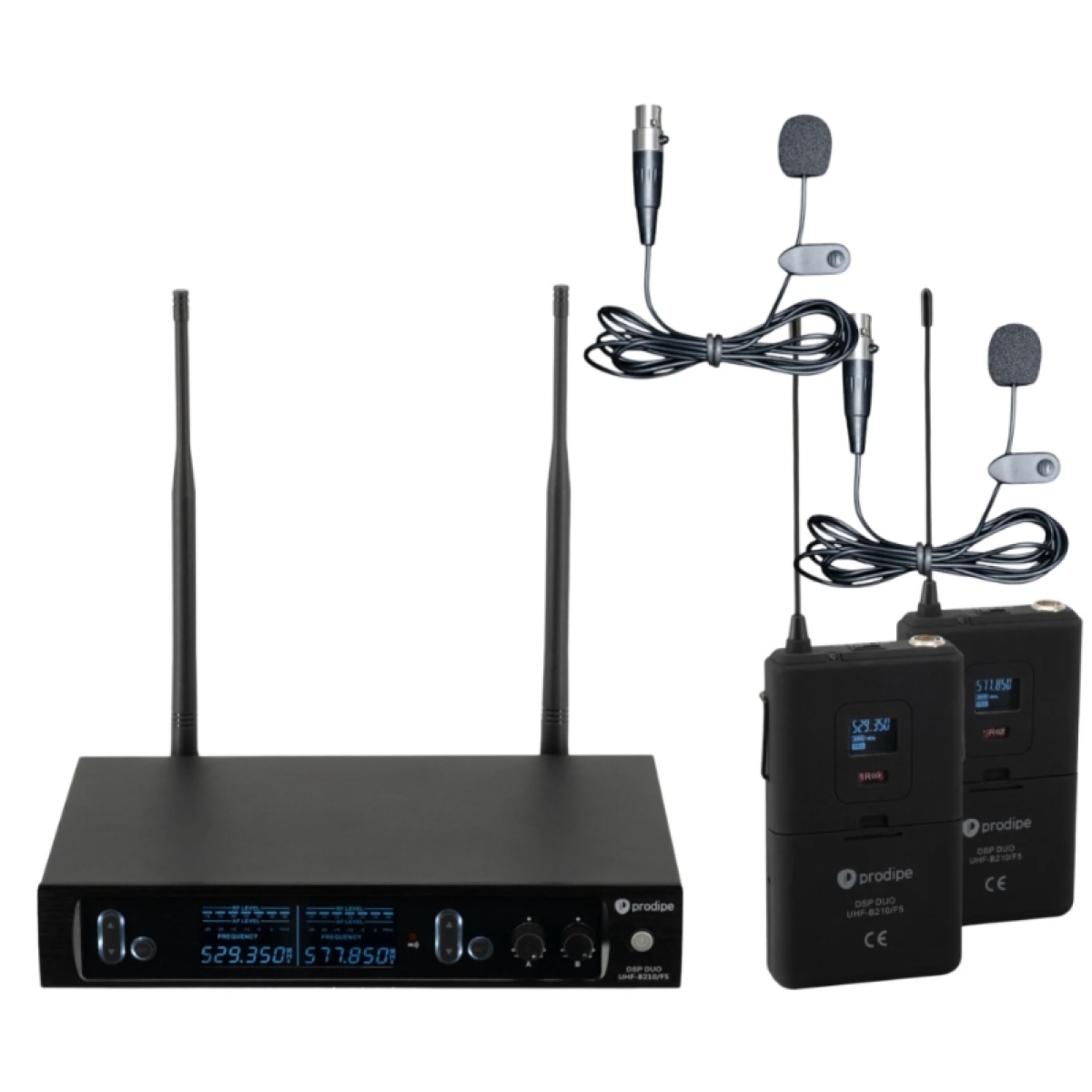 Радіосистема інструментальна (мікрофони бездротові) Prodipe UHF B210 DSP Lavalier Duo (F5 version)