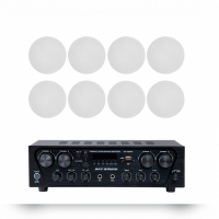 Акустический комплект Sky Sound SKC-4808FL, 4×80 Вт, 8 потолочных колонок 5.5"