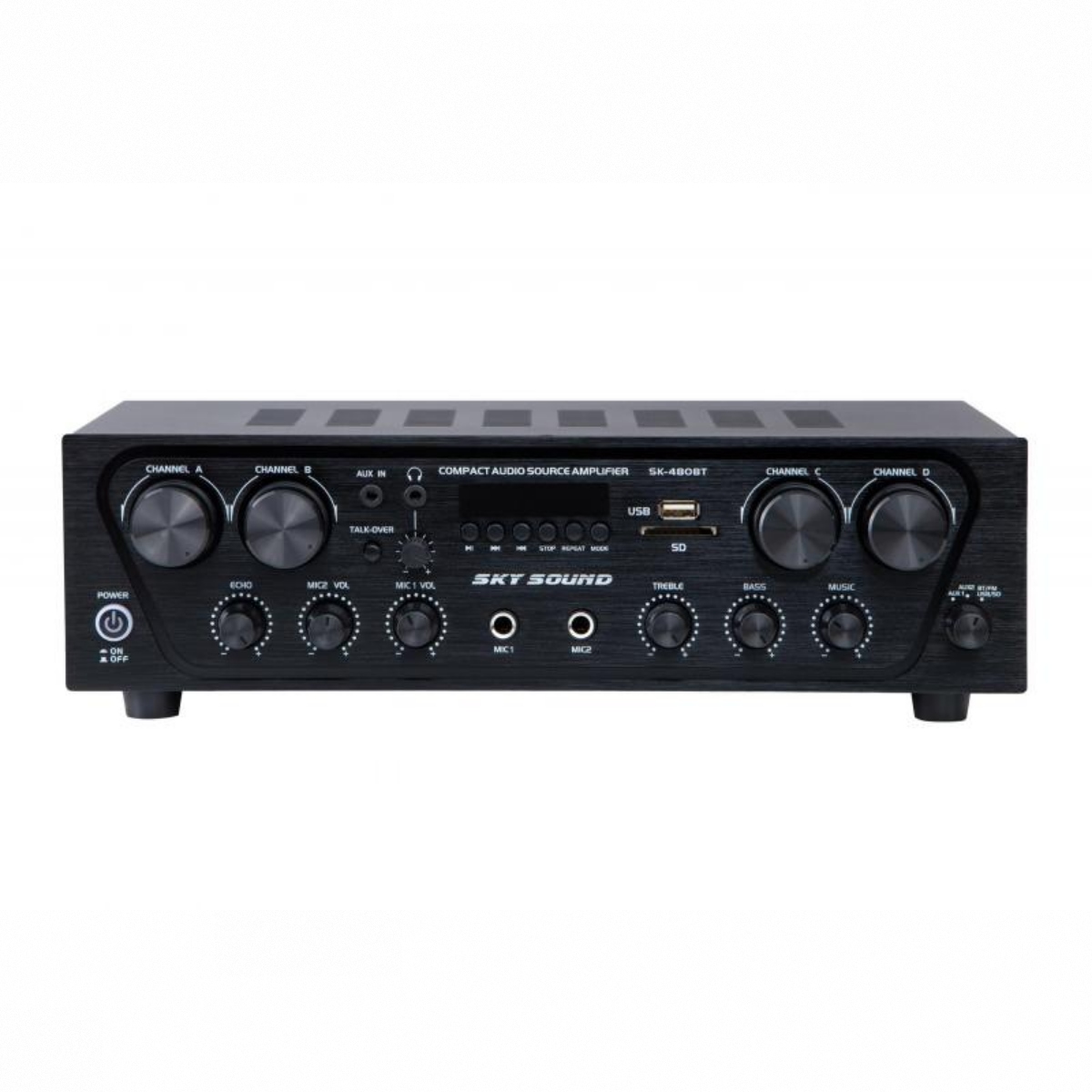 Акустичний комплект Sky Sound SKW-4808QS White, 4×80 Вт, 8 всепогодних колонок 4", IP65
