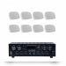 Акустичний комплект Sky Sound SKW-4808QS White, 4×80 Вт, 8 всепогодних колонок 4", IP65
