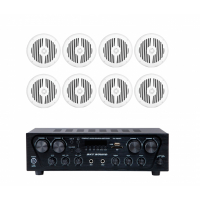 Акустичний комплект Sky Sound SKC-4808MS, 4×80 Вт, 8 стельових динаміків 6.5"