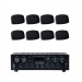 Акустичний комплект Sky Sound SKW-4808QS Black, 4×80 Вт, 8 всепогодних колонок 4", IP65