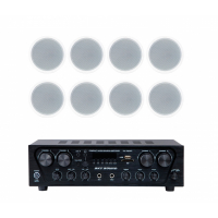 Акустический комплект Sky Sound SKC-4808S, 4×80 Вт, 8 потолочных колонок 6.5"